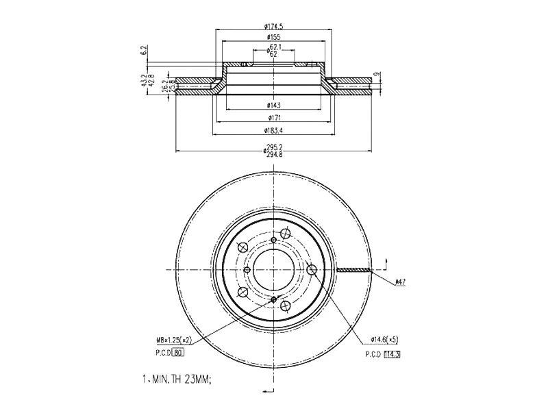 Brake Disc (AZMT-44-024-1383)