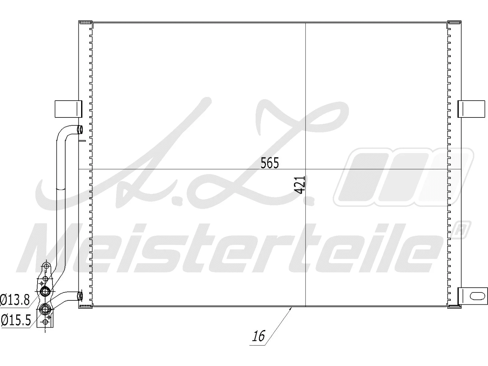 Condenser, air conditioning (AZMT-45-030-1073)