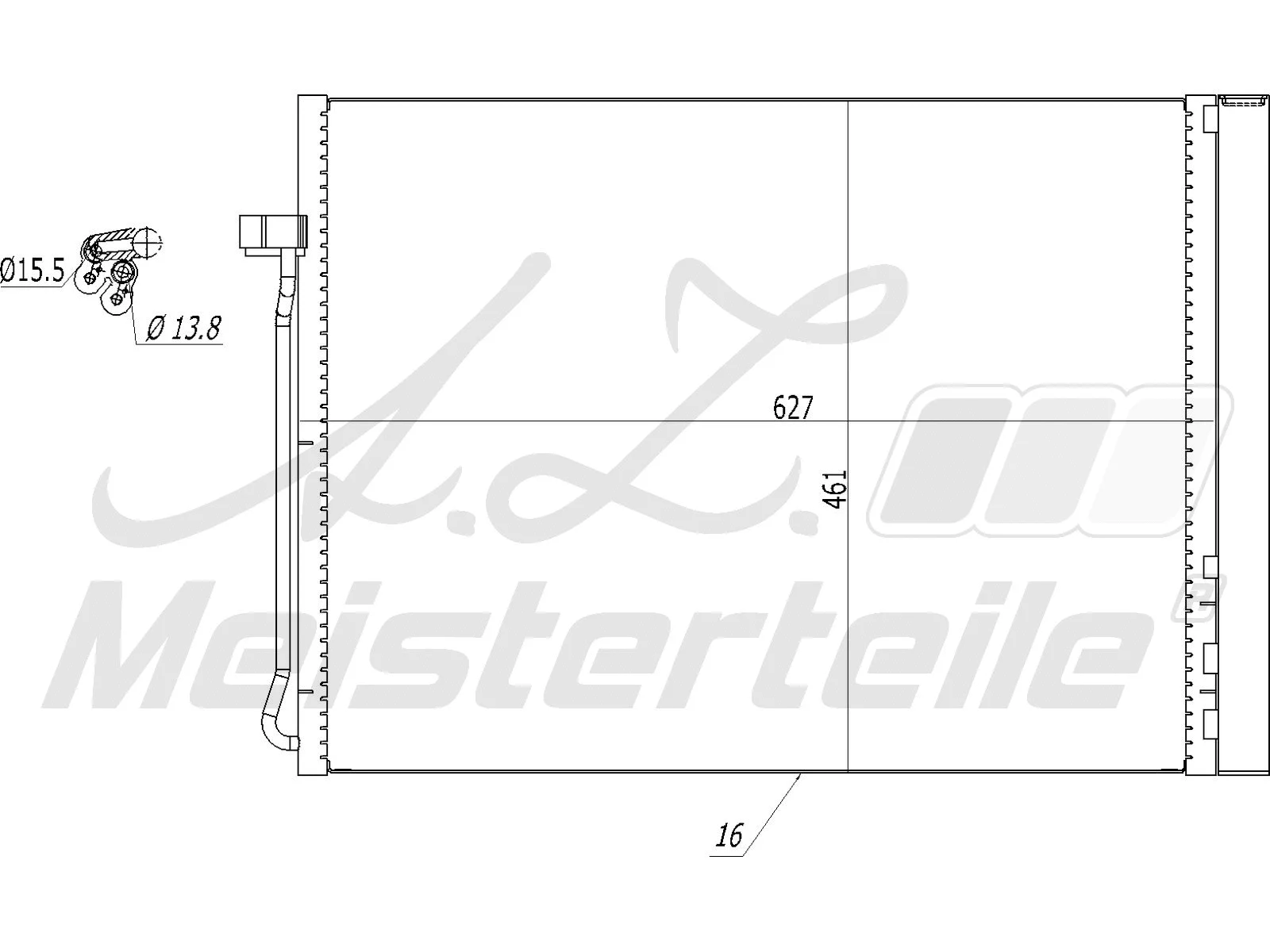 Condenser, air conditioning (AZMT-45-030-1077)