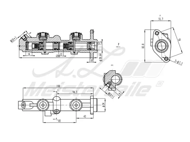 Brake Master Cylinder (AZMT-44-110-1068)