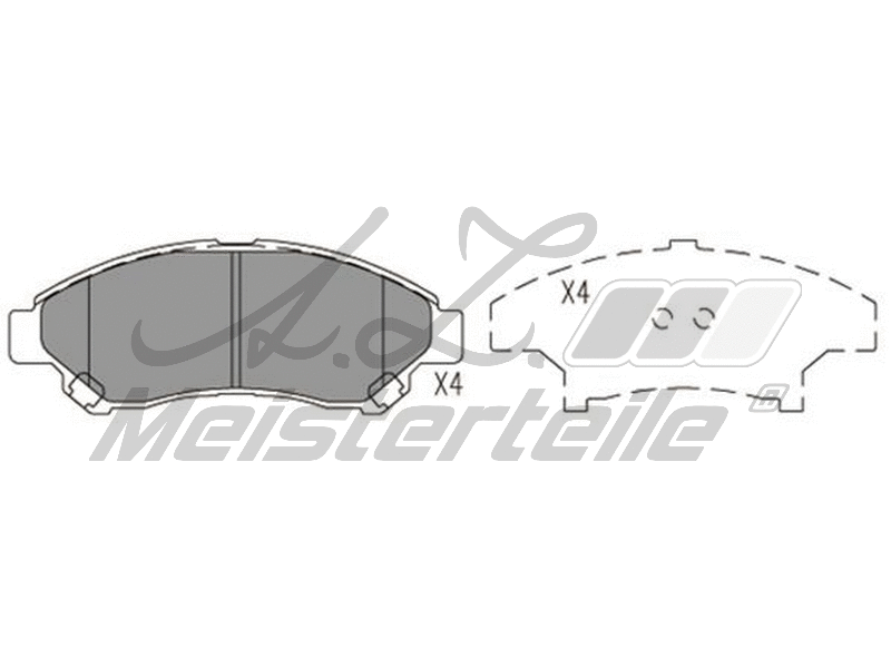 Brake Pad Set, disc brake (AZMT-44-022-2555)