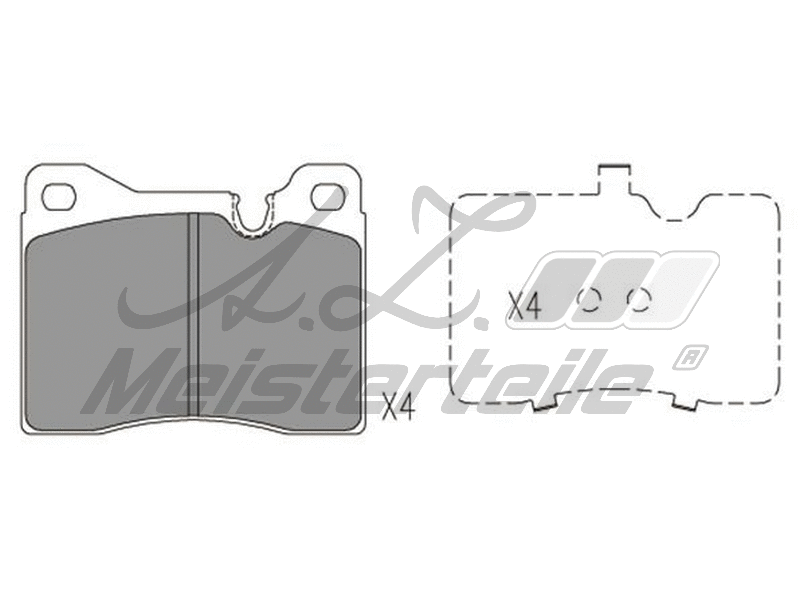 Brake Pad Set, disc brake (AZMT-44-022-1764)