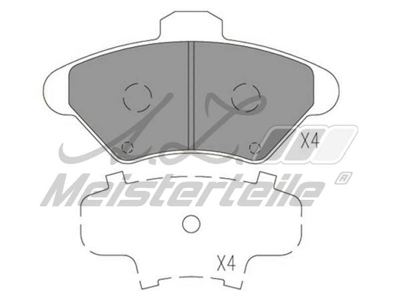 Brake Pad Set, disc brake (AZMT-44-022-2490)