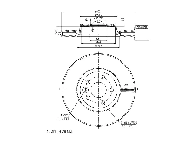 Brake Disc (AZMT-44-024-1285)