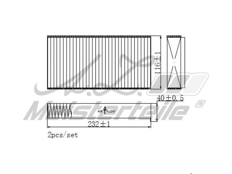 Filter, cabin air (AZMT-41-010-1734)