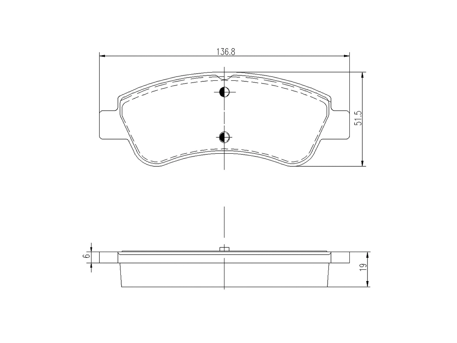 Brake Pad Set, disc brake (AZMT-44-022-1309)