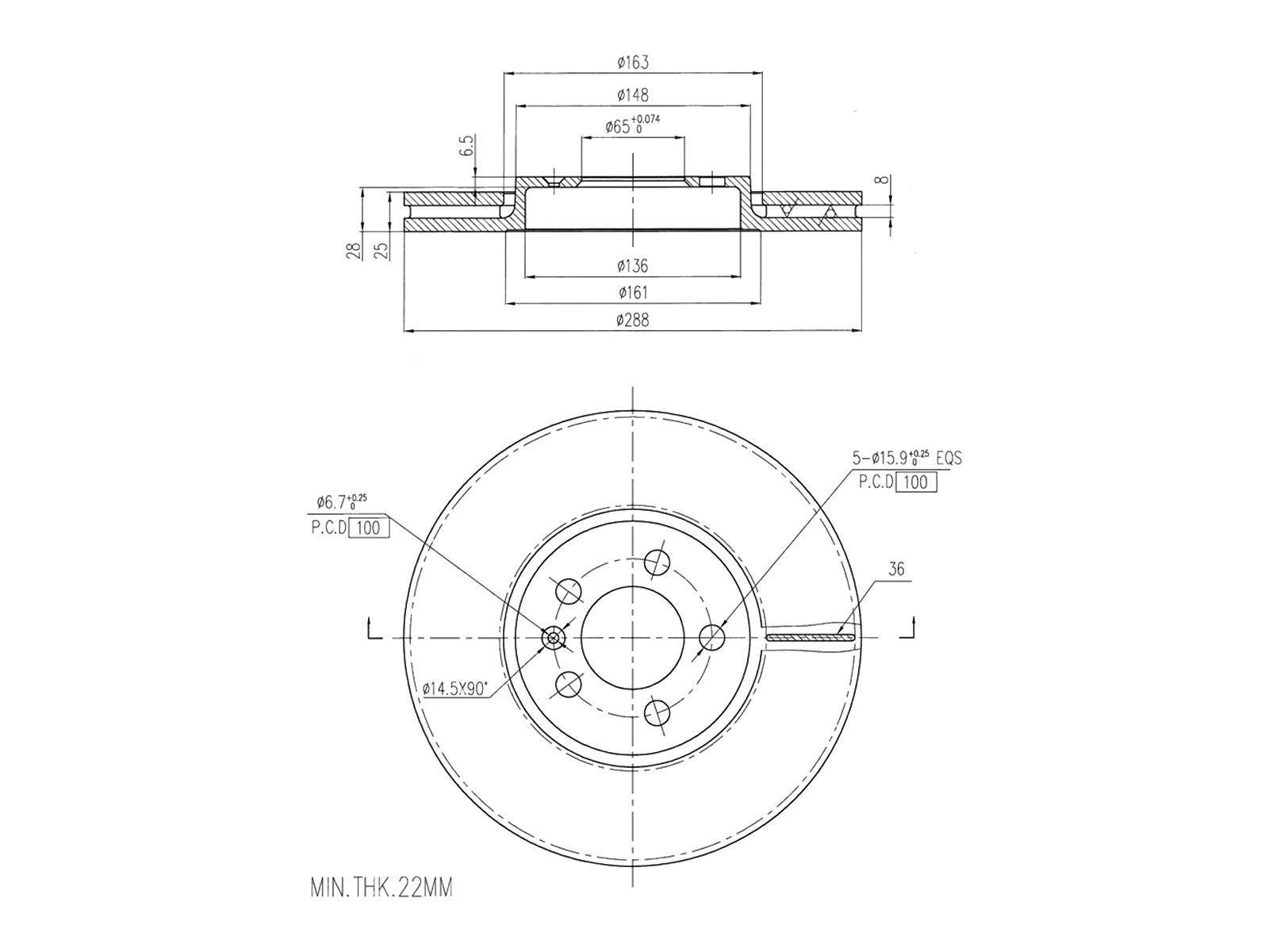 Brake Disc (AZMT-44-024-1129)