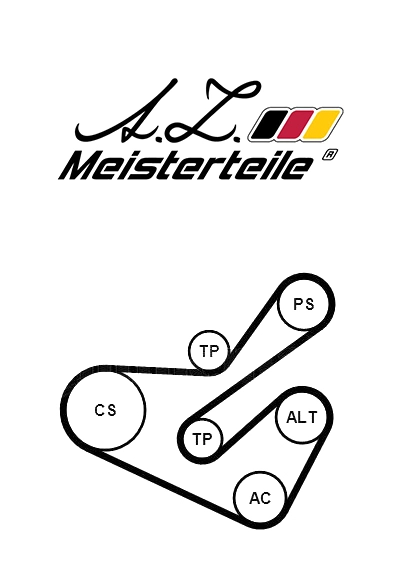 V-Ribbed Belt Set (AZMT-20-030-1029)