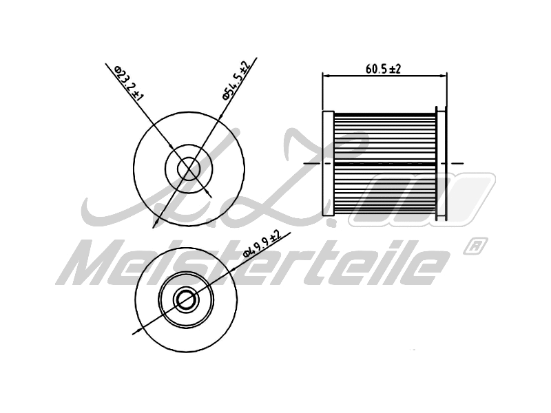 Hydraulic Filter, automatic transmission (AZMT-41-050-1158)