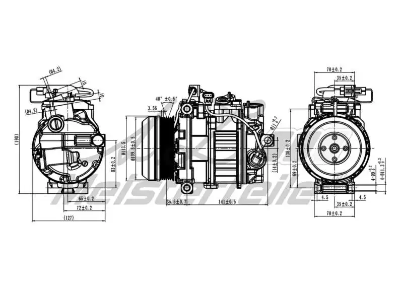 Compressor, air conditioning (AZMT-45-041-1016)