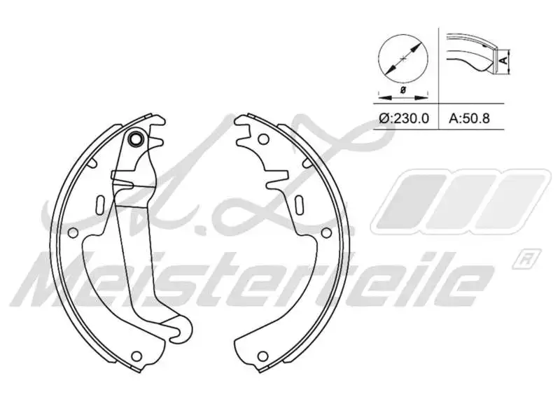 Brake Shoe Set (AZMT-44-026-1298)
