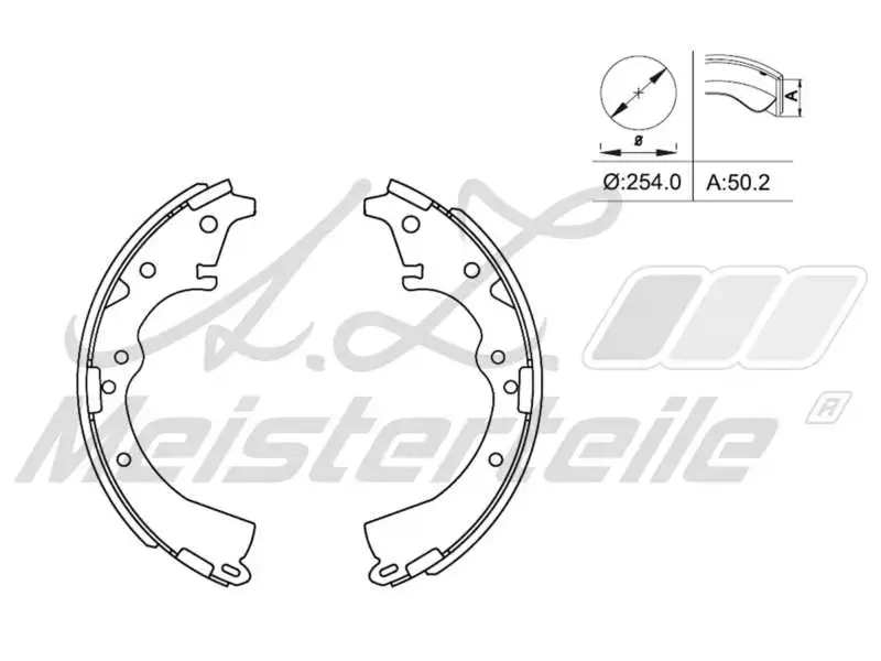 Brake Shoe Set (AZMT-44-026-1234)