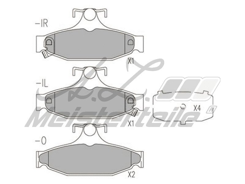 Brake Pad Set, disc brake (AZMT-44-022-2105)