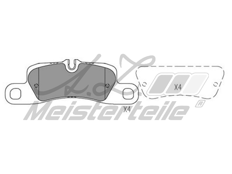 Brake Pad Set, disc brake (AZMT-44-022-1956)