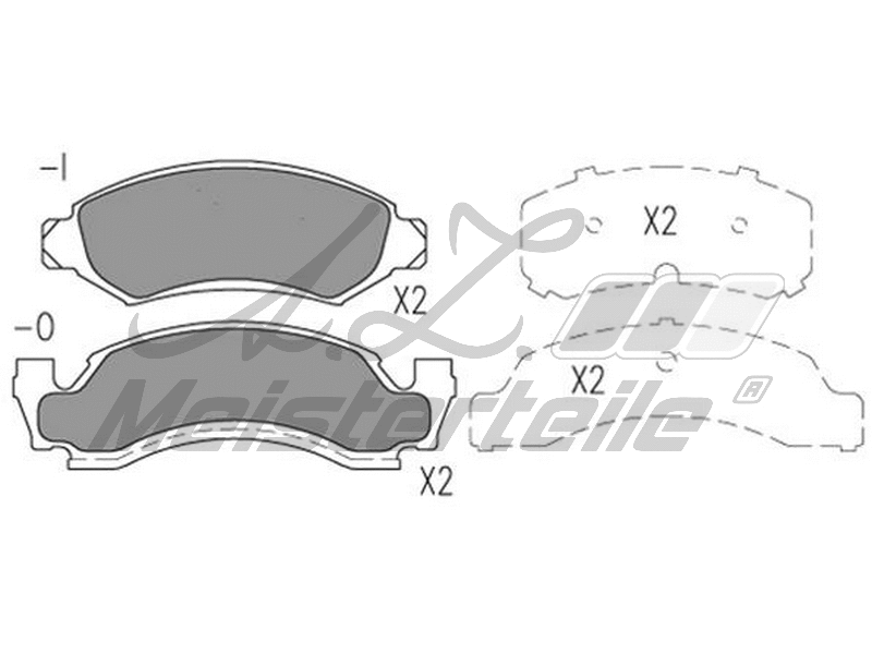 Brake Pad Set, disc brake (AZMT-44-022-2649)
