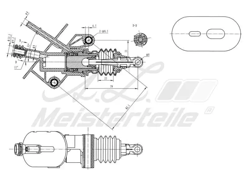Master Cylinder, clutch (AZMT-47-030-1084)