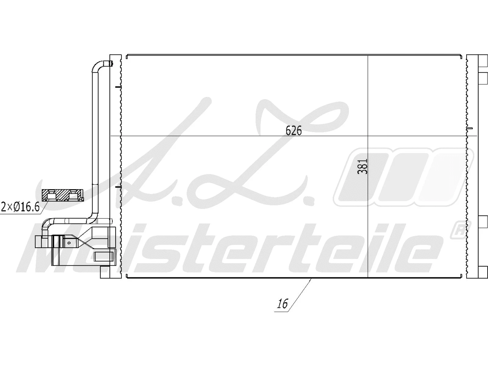 Condenser, air conditioning (AZMT-45-030-1268)