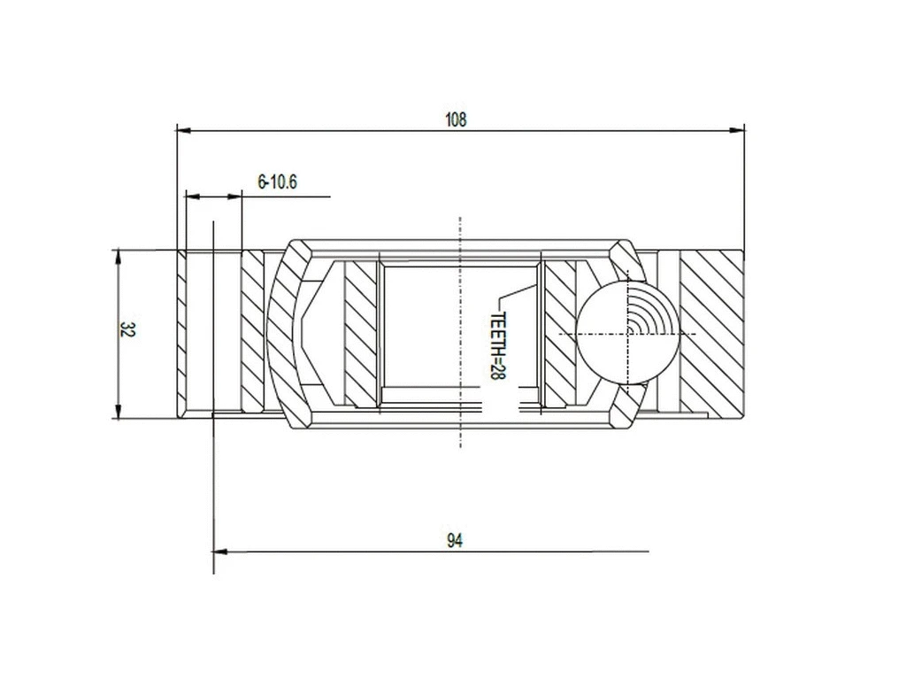 Joint Kit, drive shaft (AZMT-43-030-1094)