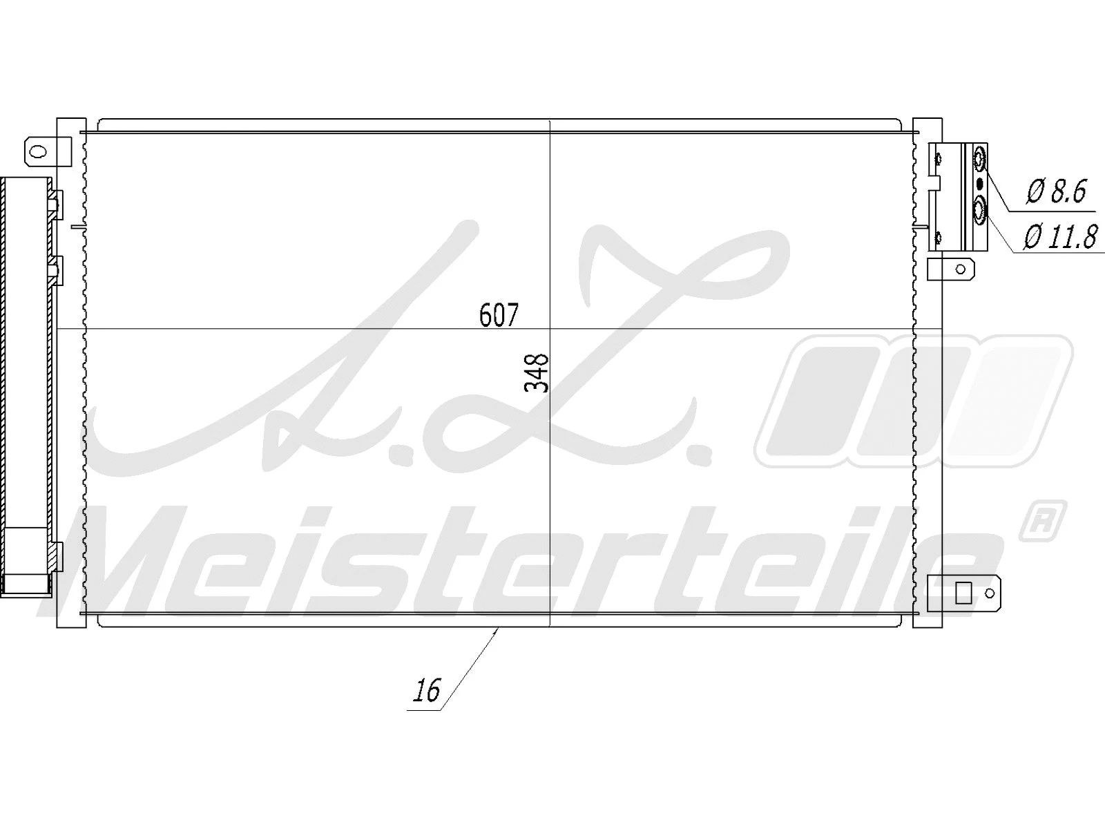 Condenser, air conditioning (AZMT-45-030-1340)