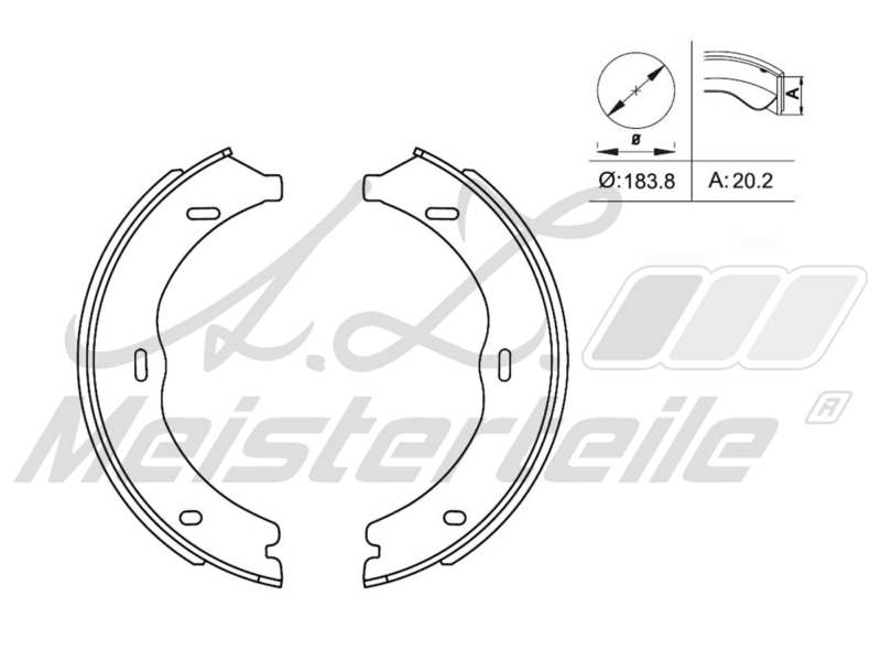 Brake Shoe Set (AZMT-44-026-1129)