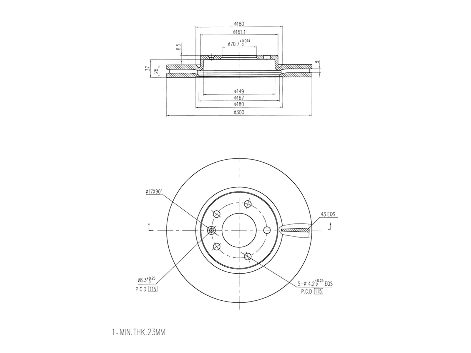 Brake Disc (AZMT-44-024-1406)