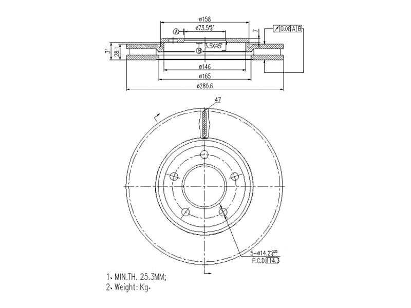 Brake Disc (AZMT-44-024-1121)