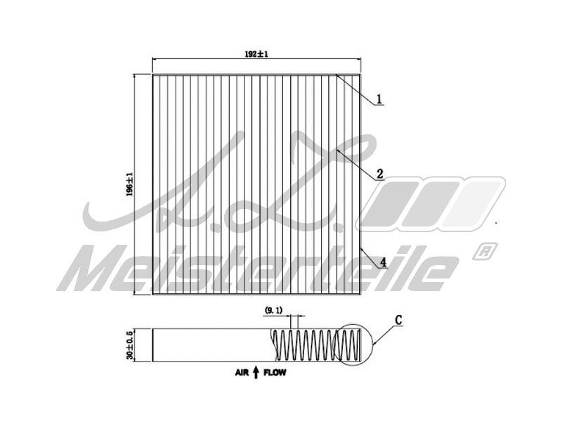 Filter, cabin air (AZMT-41-010-1796)
