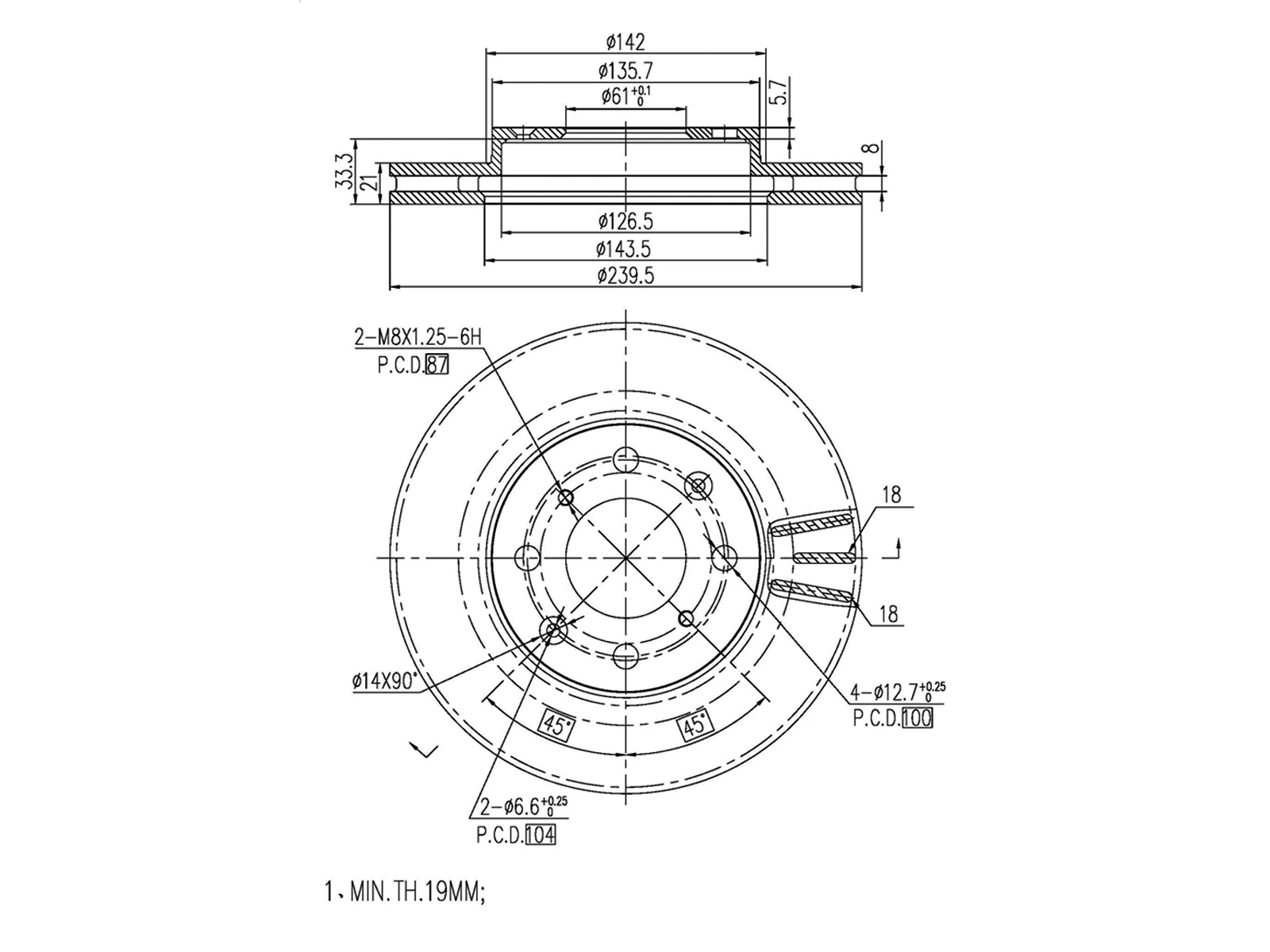Brake Disc (AZMT-44-024-1139)