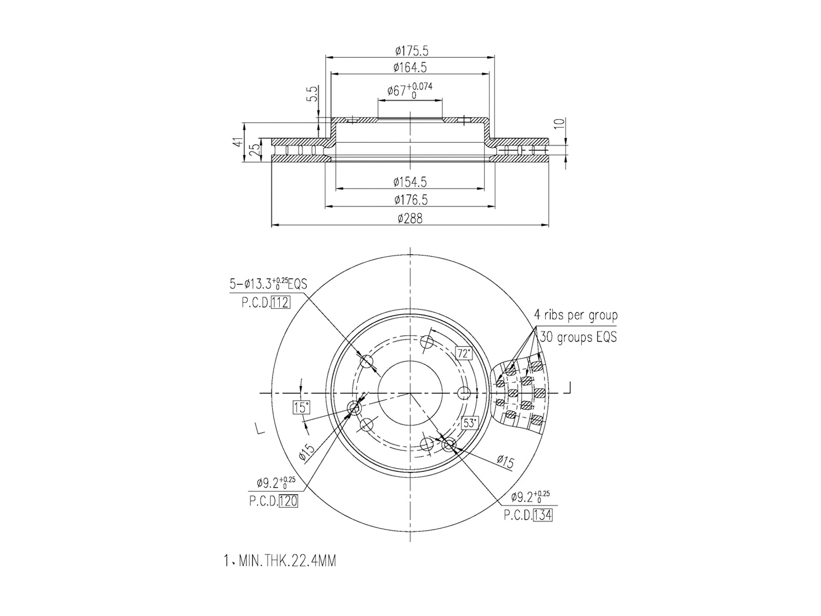 Brake Disc (AZMT-44-024-1078)