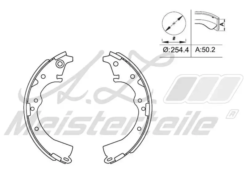 Brake Shoe Set (AZMT-44-026-1376)