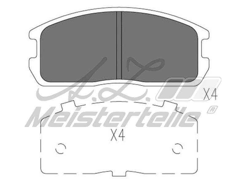 Brake Pad Set, disc brake (AZMT-44-022-1869)