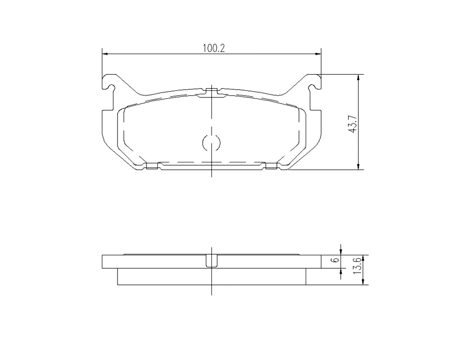 Brake Pad Set, disc brake (AZMT-44-022-1412)