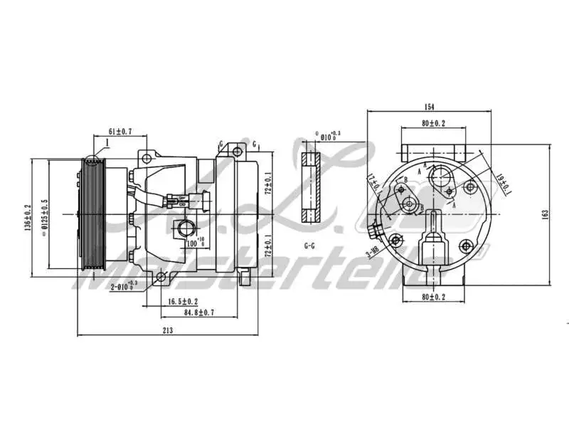 Compressor, air conditioning (AZMT-45-041-1130)