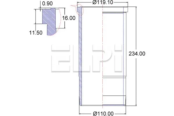 Cylinder Sleeve (LP180 3402)