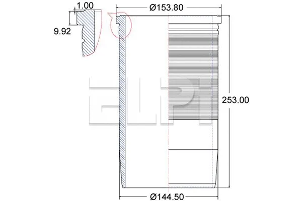 Cylinder Sleeve (LP180 3029)