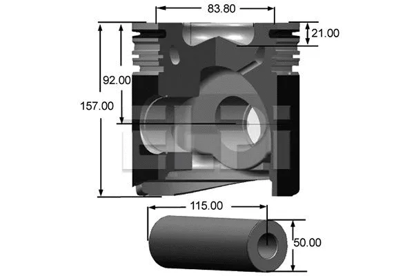 Piston (LP181 2637 STD)