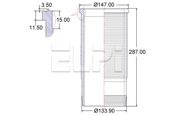 Cylinder Sleeve (LP180 3424)