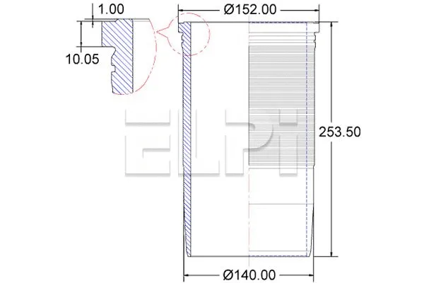 Cylinder Sleeve (LP180 3025)