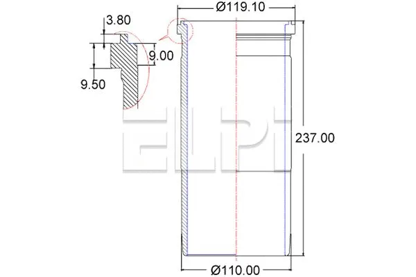 Cylinder Sleeve (LP180 3404)