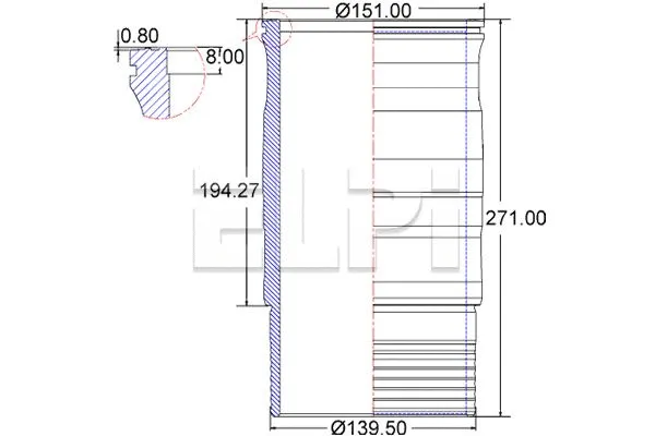 Cylinder Sleeve (LP180 3334)
