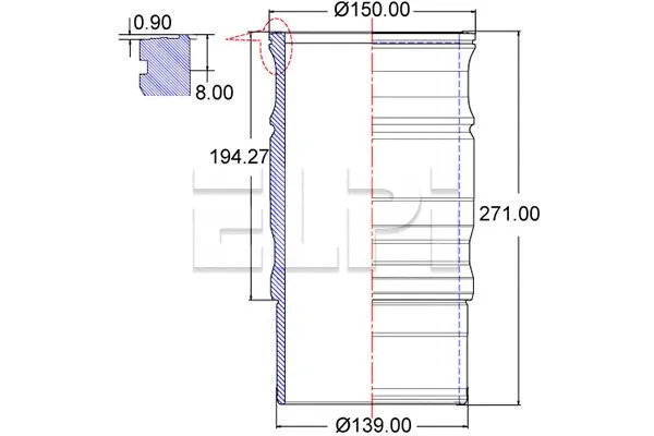 Cylinder Sleeve (LP180 3332)