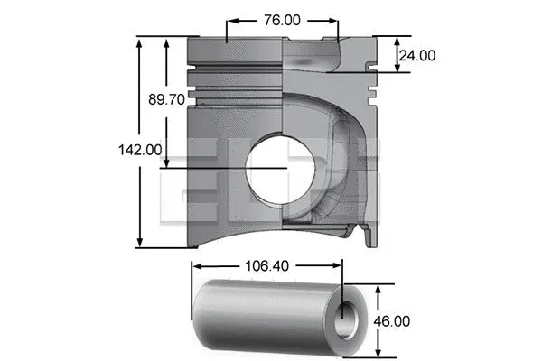Piston (LP181 2829 STD)