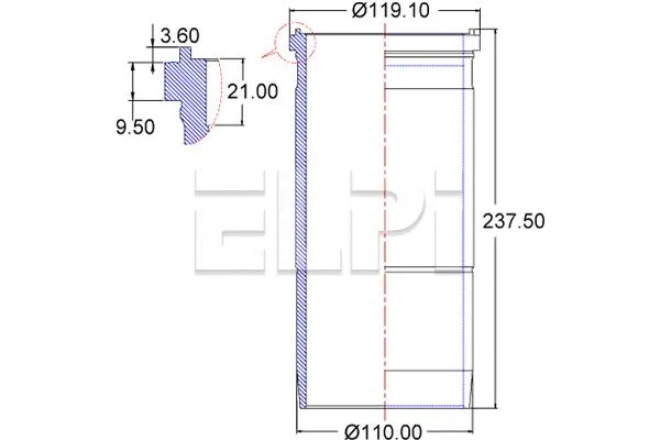 Cylinder Sleeve (LP180 3403)