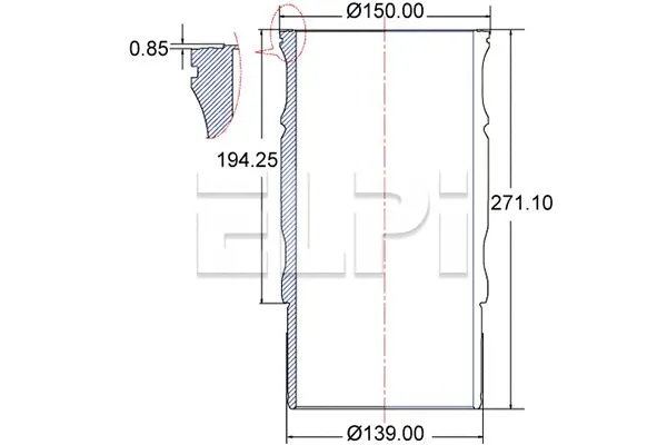 Cylinder Sleeve (LP180 3337)