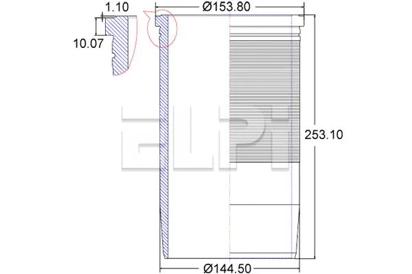 Cylinder Sleeve (LP180 3028)