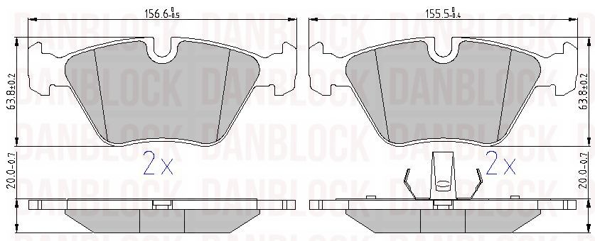 Brake Pad Set, disc brake (DB 510392)