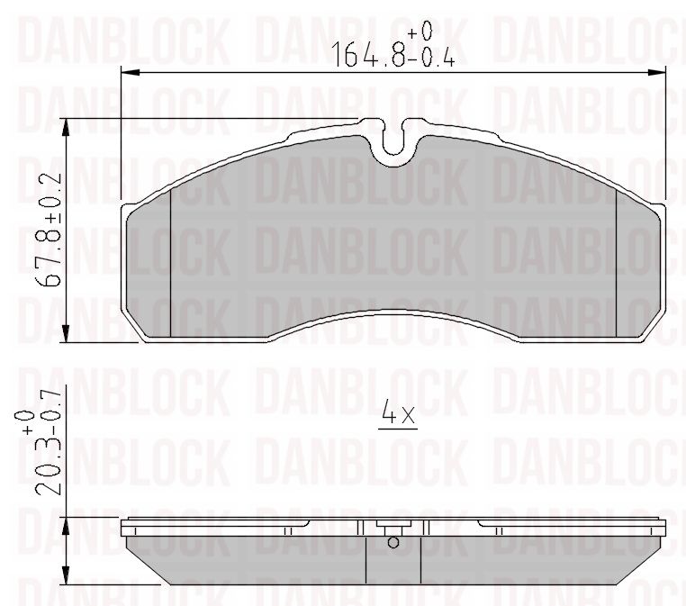 Brake Pad Set, disc brake (DB 510727)