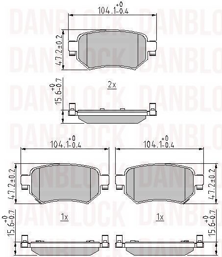 Brake Pad Set, disc brake (DB 511333)