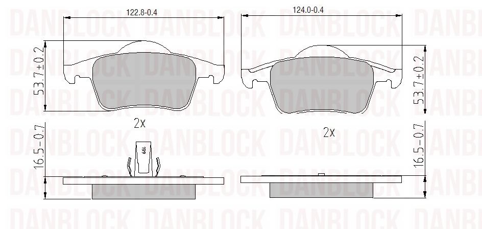 Brake Pad Set, disc brake (DB 510346)