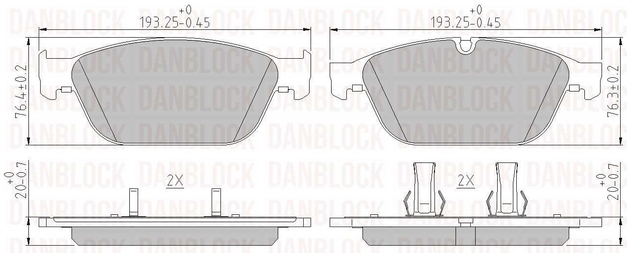 Brake Pad Set, disc brake (DB 510892)